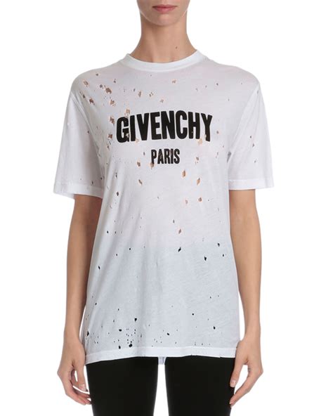 givenchy t shirt women's white.